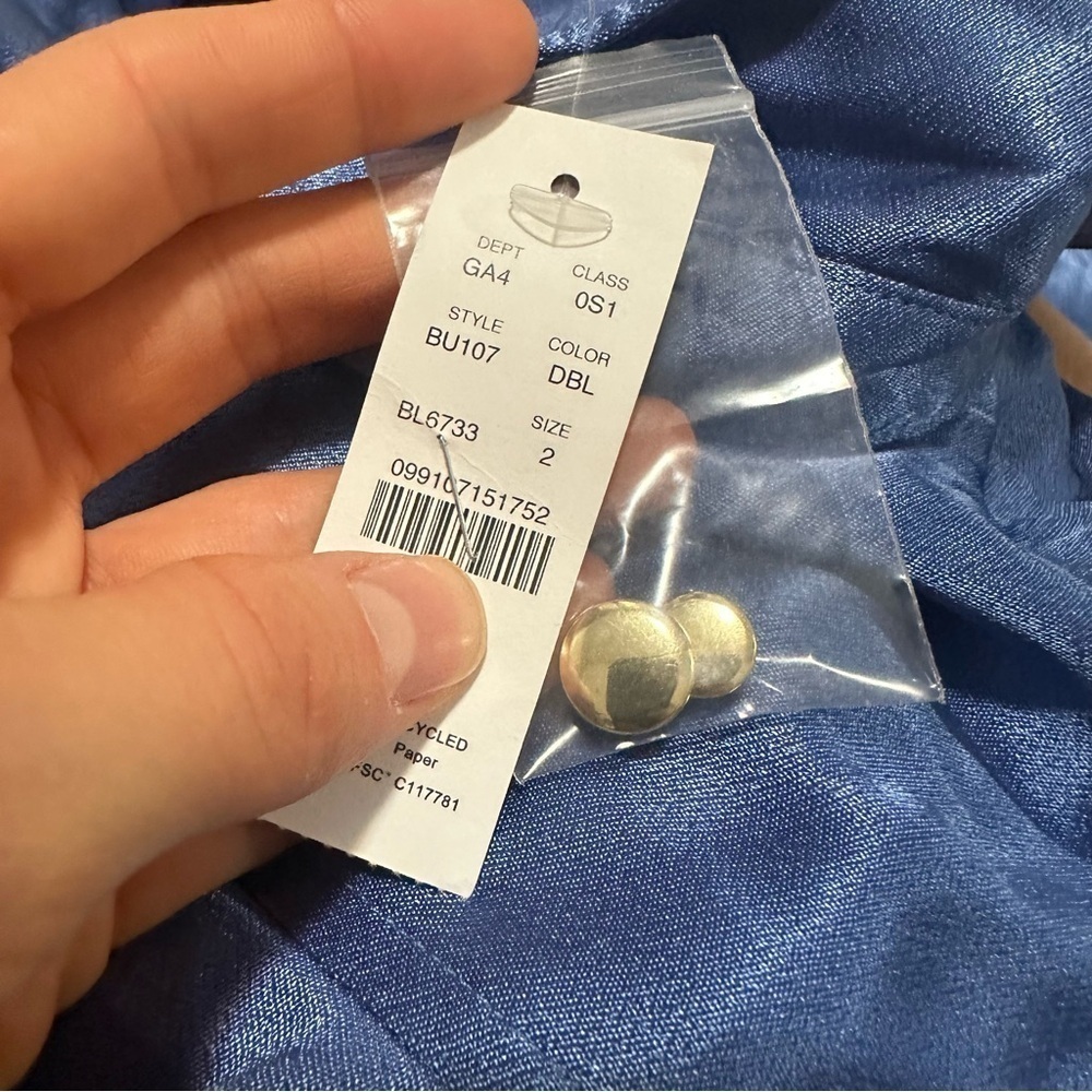 J crew Drapey shirtdress in luster crepe Delphinium Blue - Picture 4 of 5